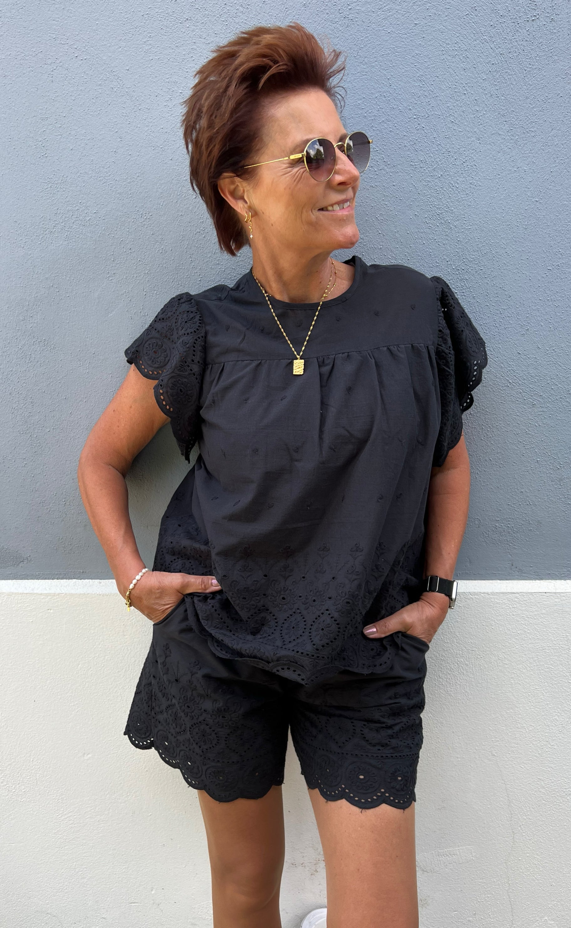 Say INA Copenhagen Top - Line - Black