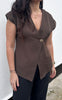 Say INA Copenhagen Top - Mira - Dark Brown