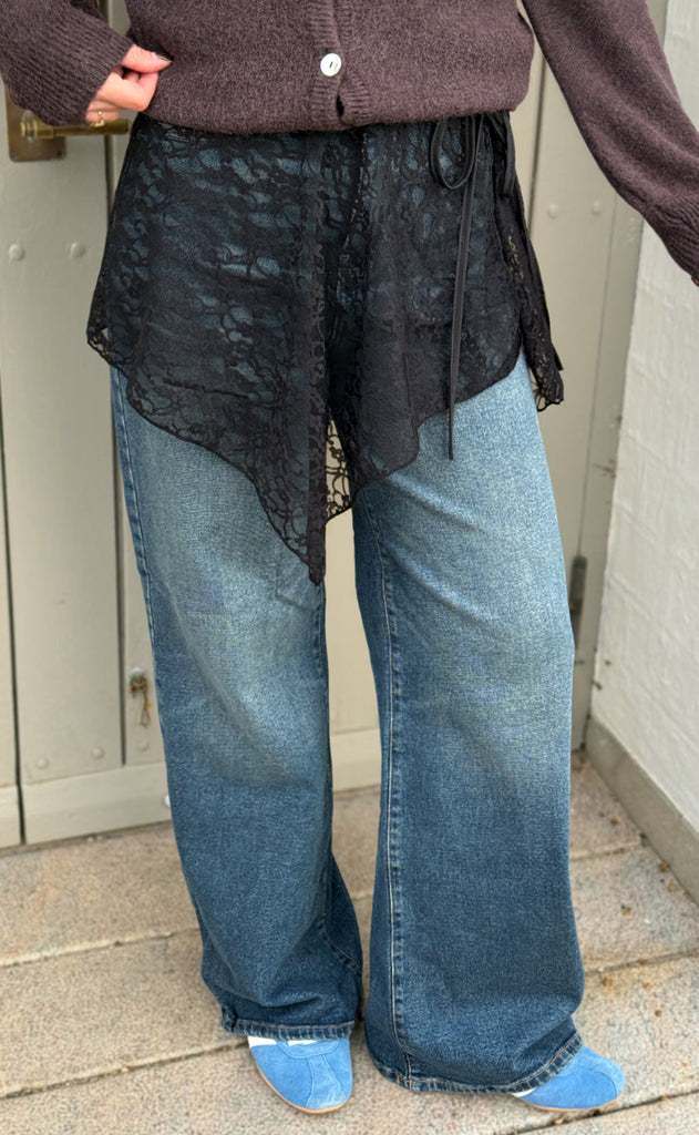 Say INA Copenhagen Tørklæde / Nederdel - Cecilia Big Triangle - Black