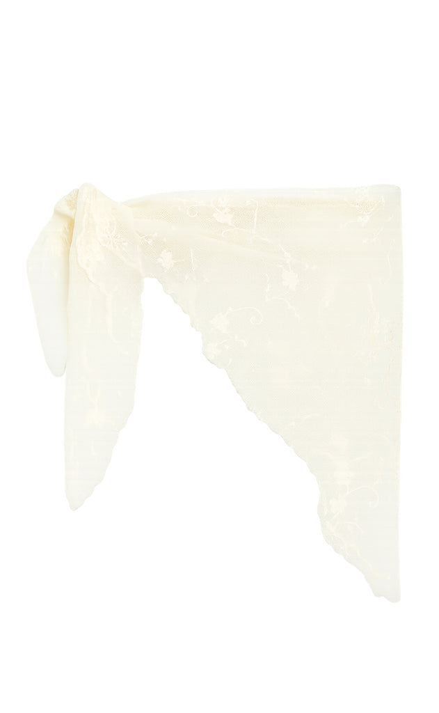 Say INA Copenhagen Tørklæde / Nederdel - Clara Triangle - White