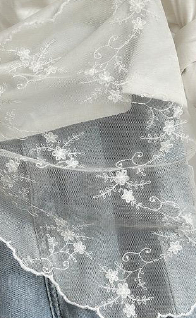 Say INA Copenhagen Tørklæde / Nederdel - Clara Triangle - White