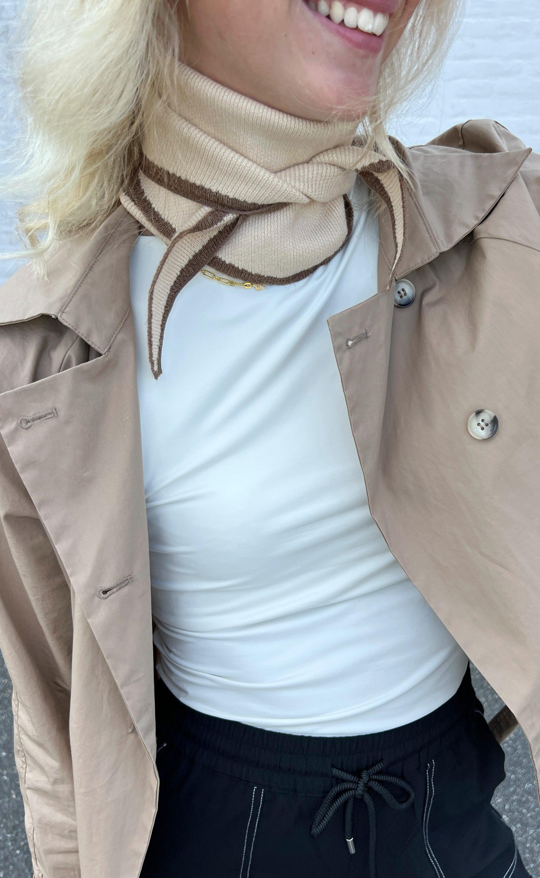 Say INA Copenhagen Tørklæde - Paris Triangle - Beige / Brown