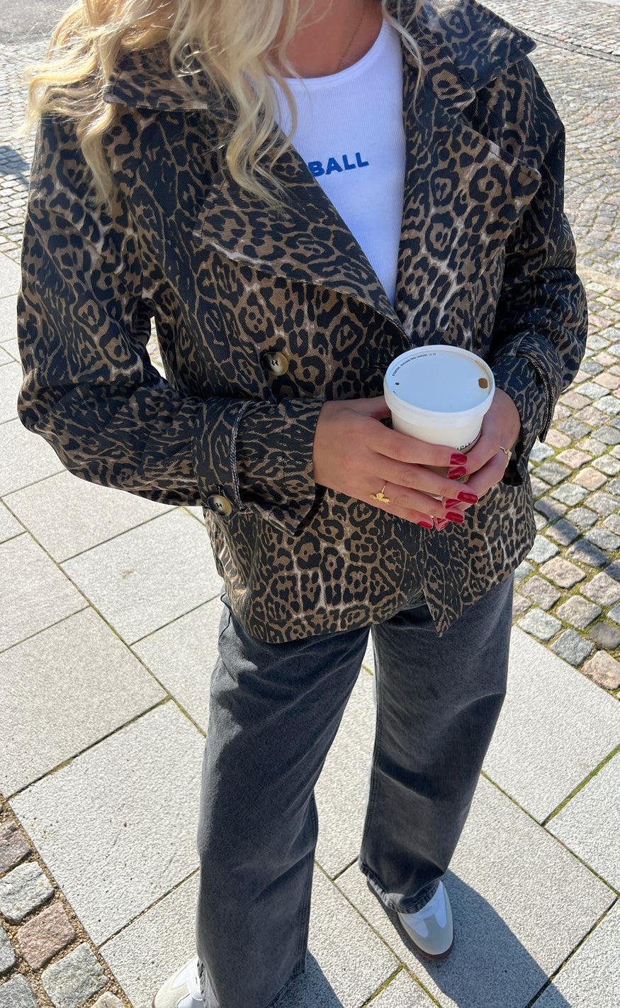 Say INA Copenhagen Trenchcoat / Jakke - Sally - Leopard