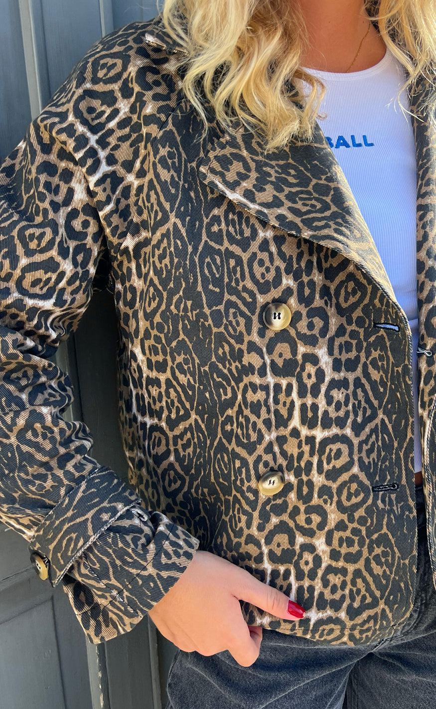 Say INA Copenhagen Trenchcoat / Jakke - Sally - Leopard