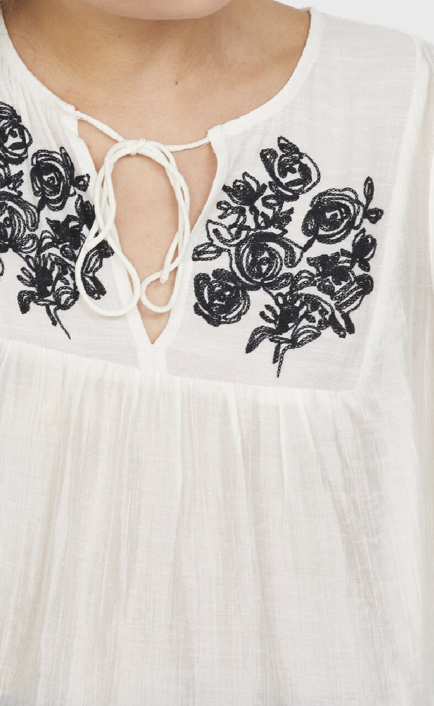 Sisters Point Bluse - Esco-MS - Cream/Black