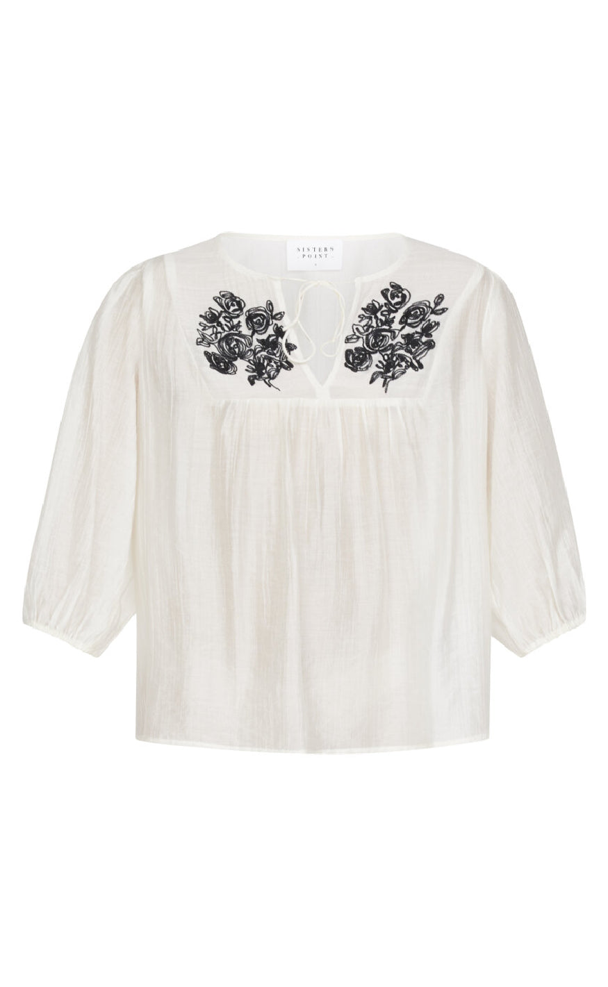 Sisters Point Bluse - Esco-MS - Cream/Black