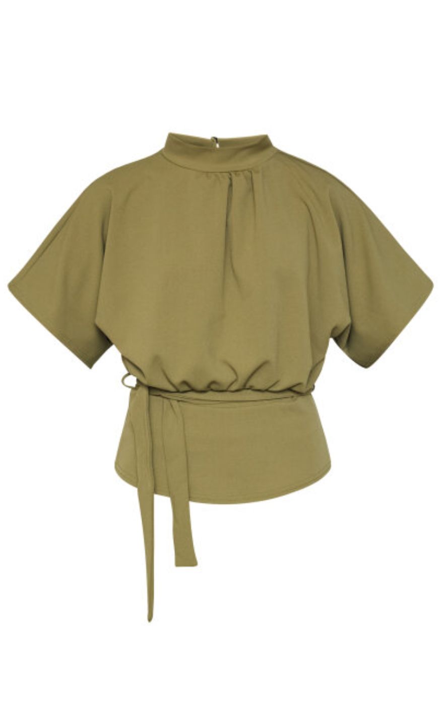 Sisters Point Bluse - Girl-Top6 - Martini Olive
