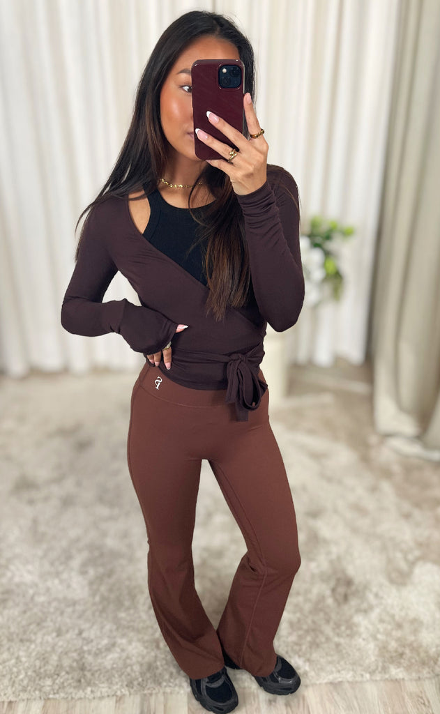 Sisters Point Bluse - Lay-WRAP - D. Brown