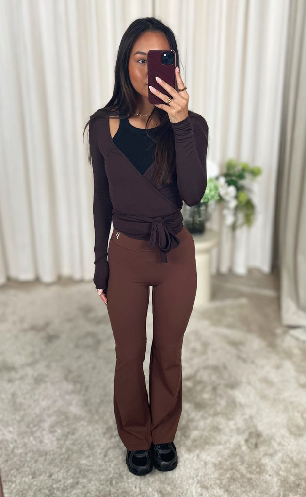 Sisters Point Bluse - Lay-WRAP - D. Brown