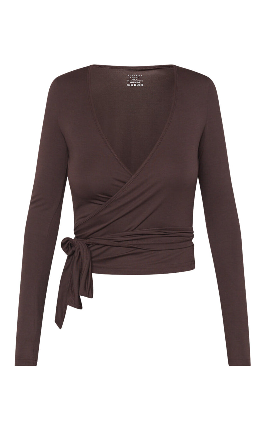 Sisters Point Bluse - Lay-WRAP - D. Brown