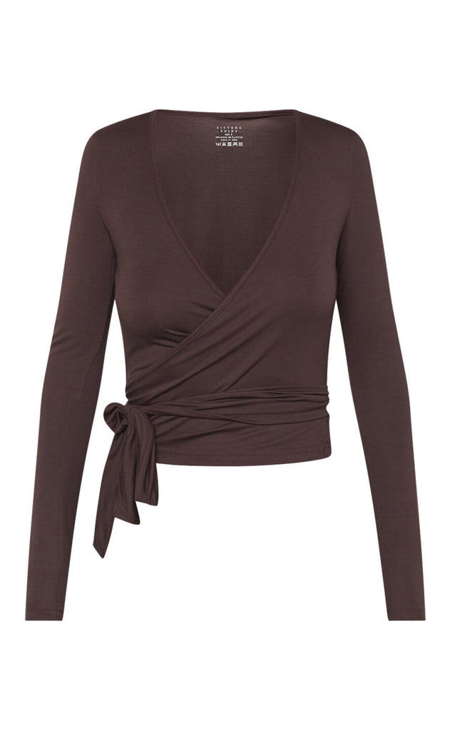 Sisters Point Bluse - Lay-WRAP - D. Brown