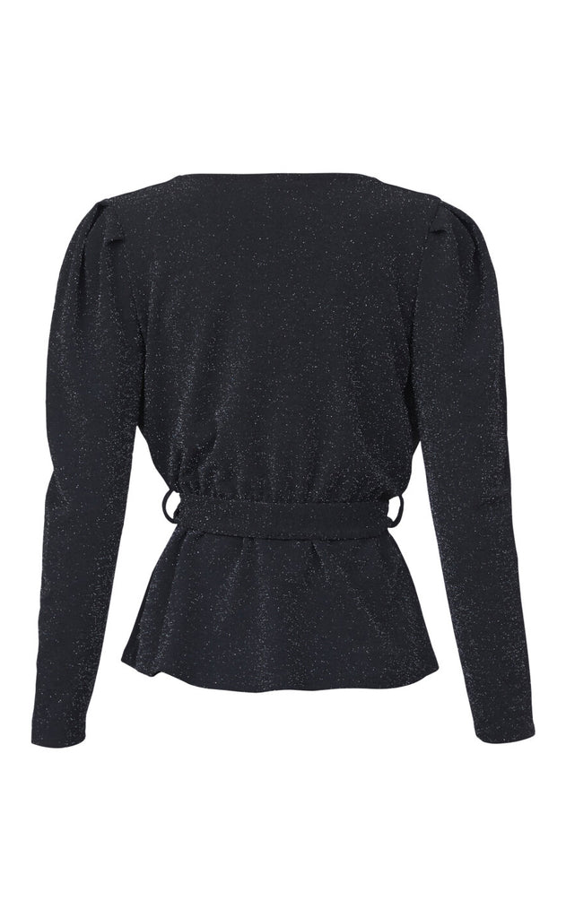 Sisters Point Bluse - Nasa-LS1 - Black/Silver