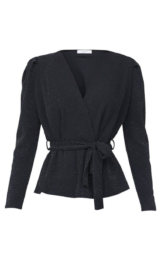 Sisters Point Bluse - Nasa-LS1 - Black/Silver