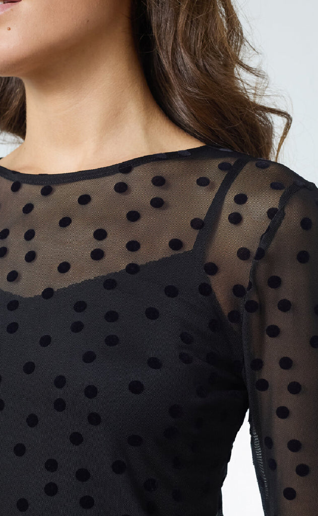 Sisters Point Bluse - New Gani-23 - Black Dot