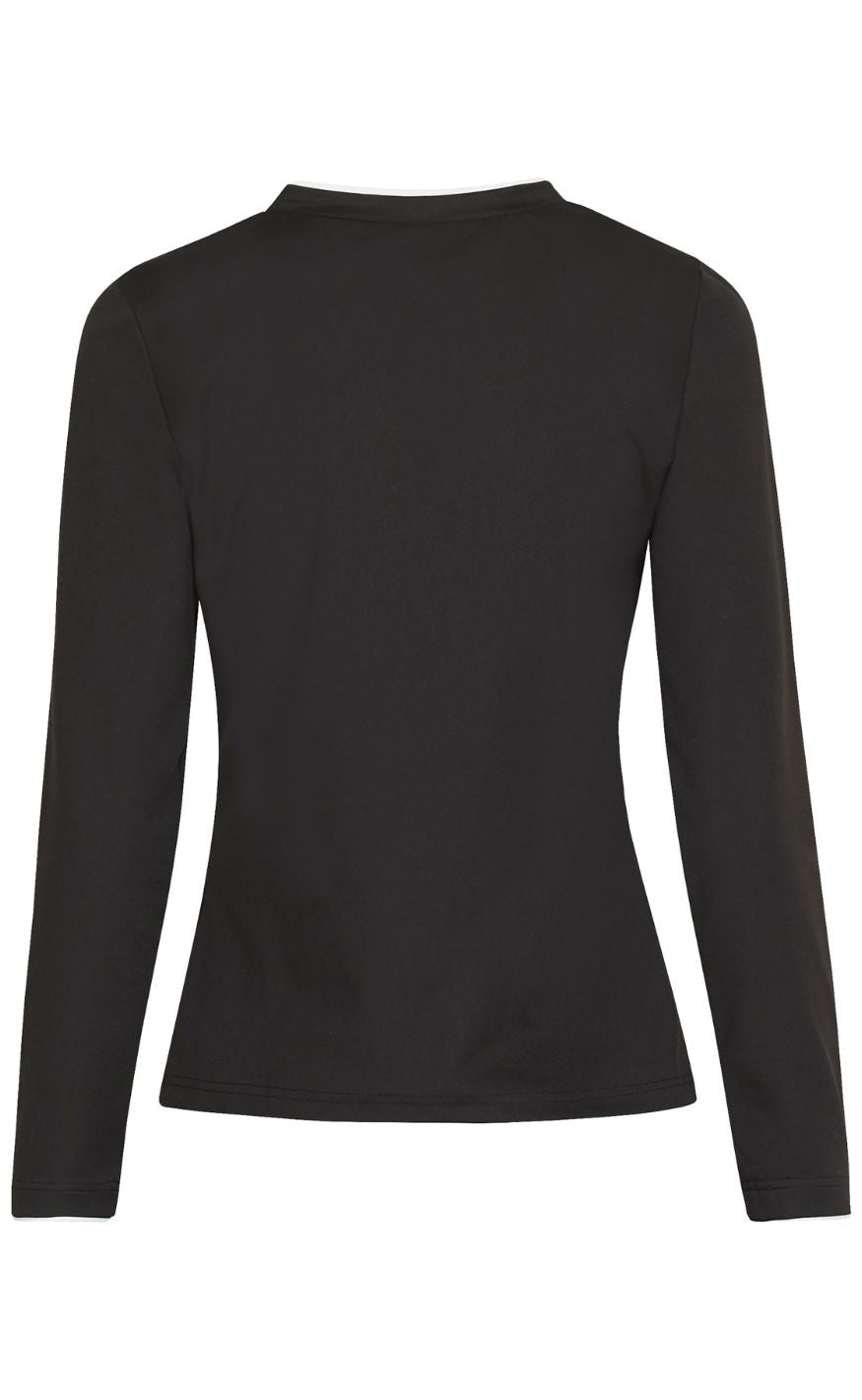 Sisters Point Bluse - Viu-LS - Black/White