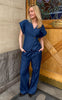 Sisters Point Bukser - ELLA-PA52 - D. Blue Denim
