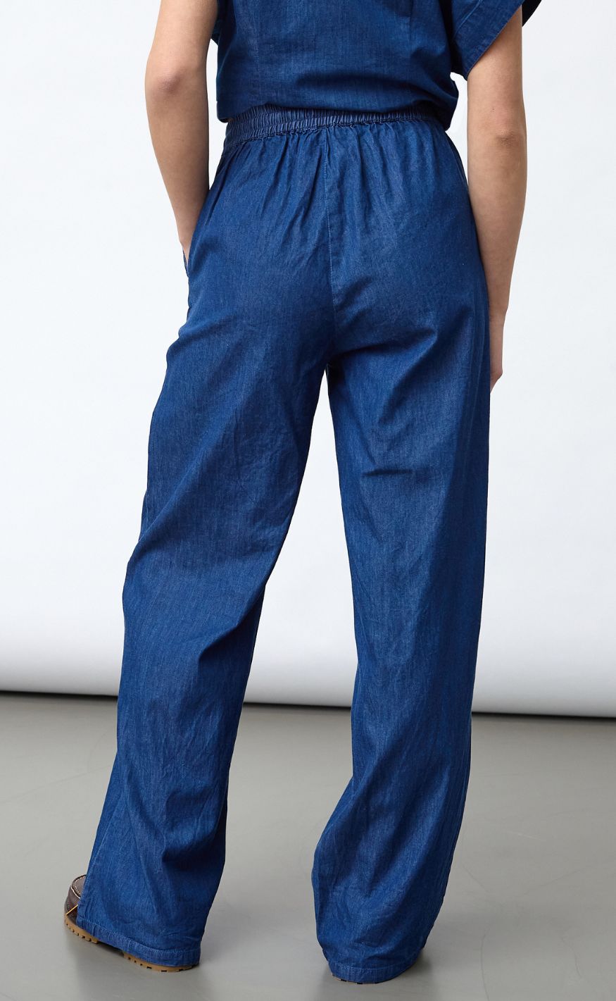 Sisters Point Bukser - ELLA-PA52 - D. Blue Denim