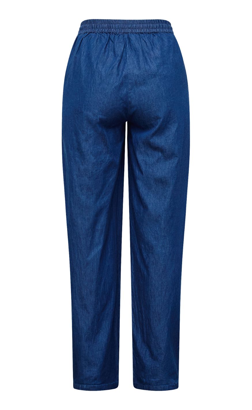 Sisters Point Bukser - ELLA-PA52 - D. Blue Denim