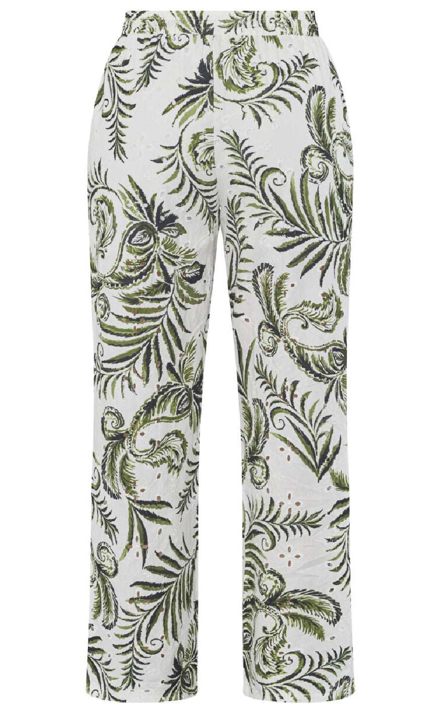 Sisters Point Bukser - Gilma-PA2 - Cream/Green