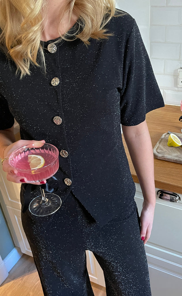 Sisters Point Bukser - Glut-PA5 - Black/Silver