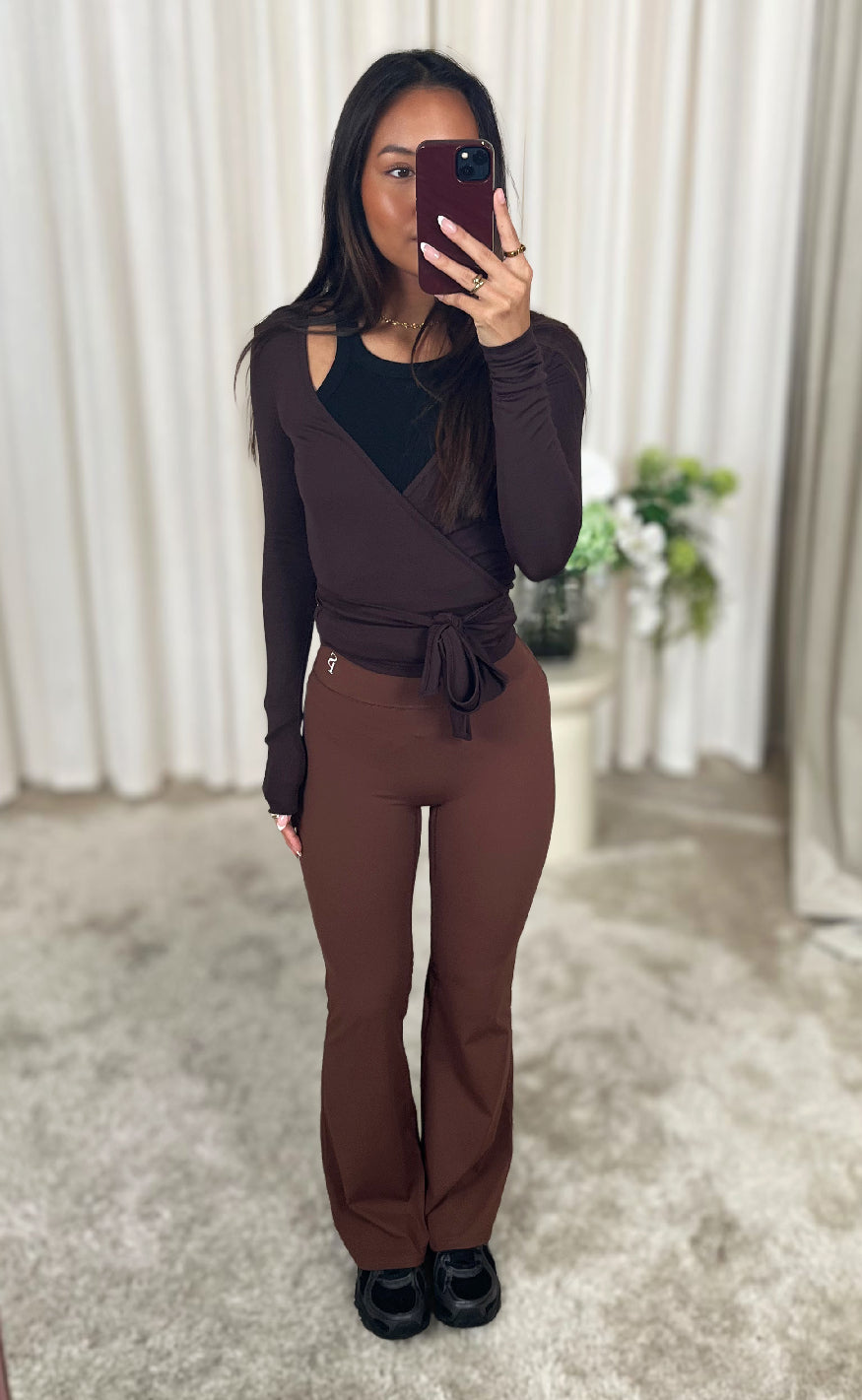 Sisters Point Bluse - Lay-WRAP - D. Brown
