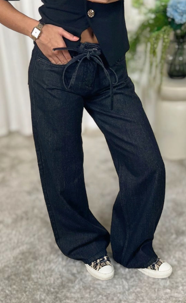 Sisters Point Bukser - Onea - Black Unwashed