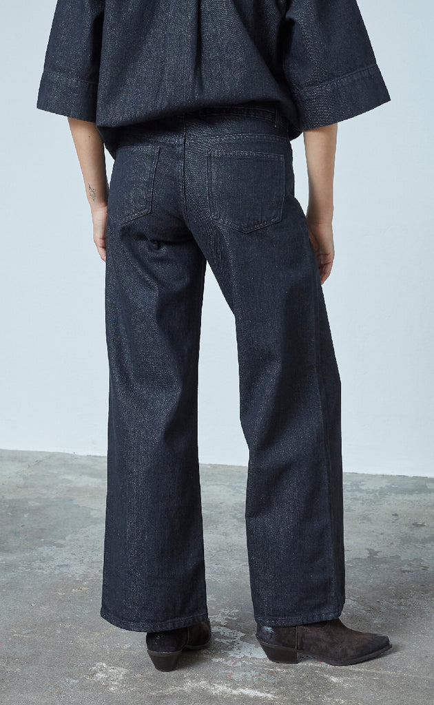 Sisters Point Bukser - Onea - Black Unwashed