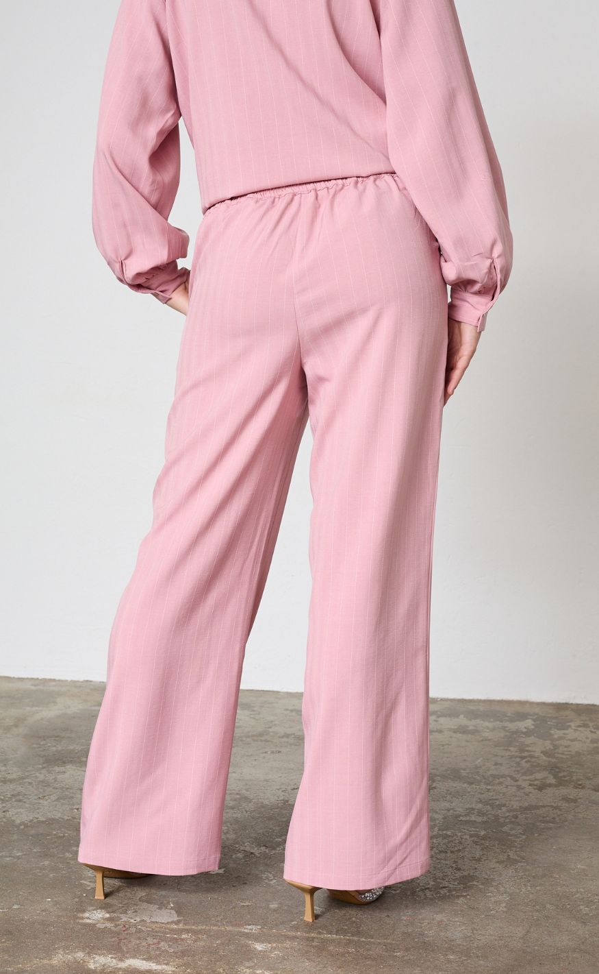 Sisters Point Bukser - VERINA-PA6 - Mauve Pinstripe