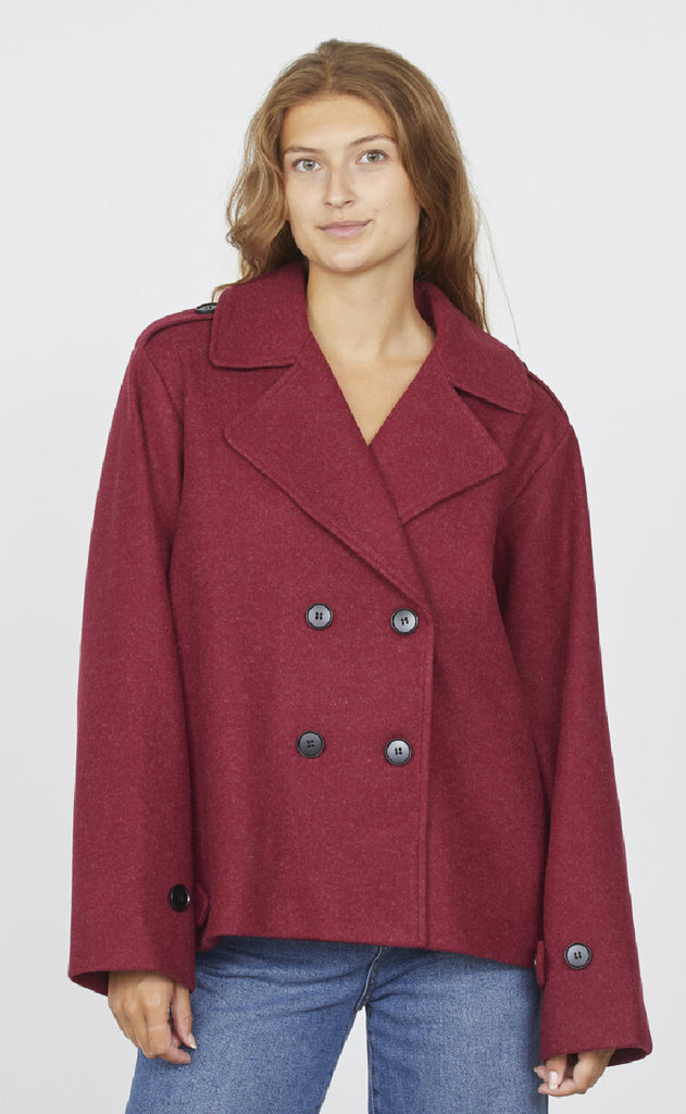 Sisters Point Jakke - Caleb-NEW 2 - Bordeaux Mel.