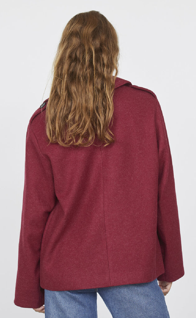 Sisters Point Jakke - Caleb-NEW 2 - Bordeaux Mel.