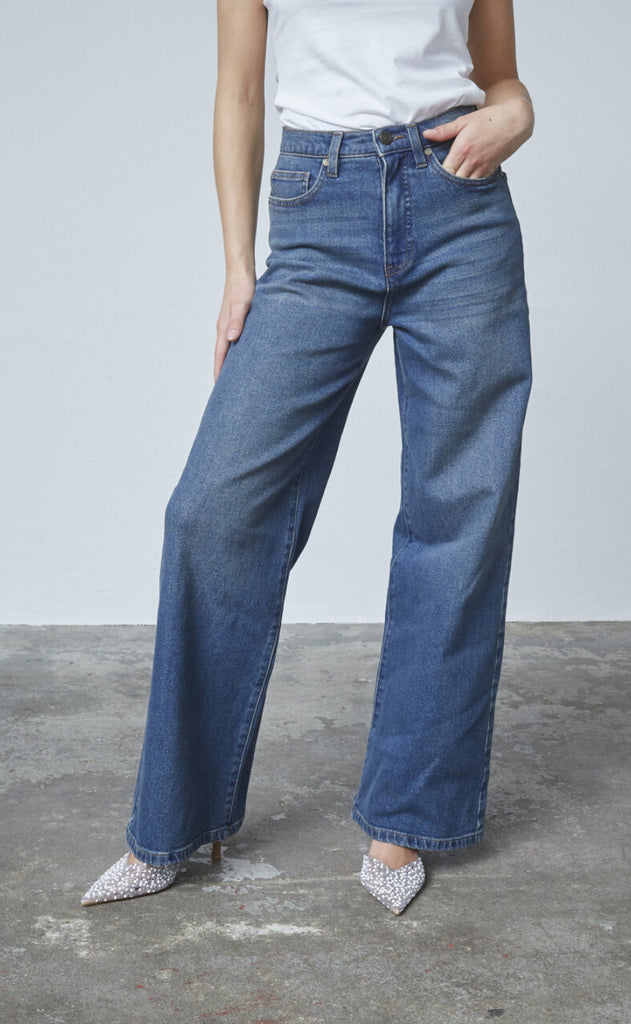 Sisters Point Jeans - Owi-W.JE16 - Vintage Blue