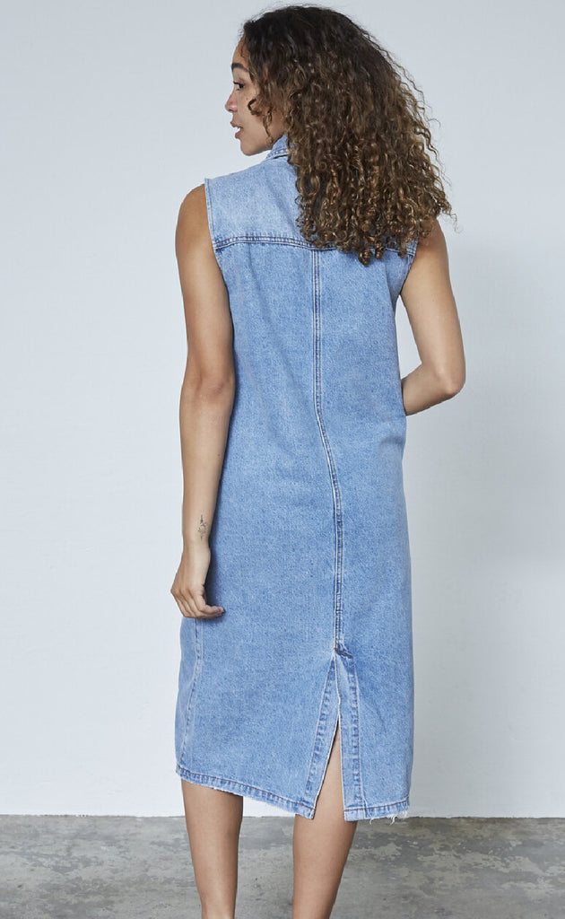 Sisters Point Kjole - Faisa-DR - M. Denim Wash