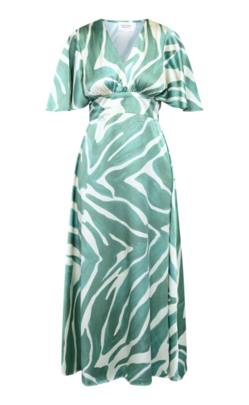 Sisters Point Kjole - Gisela-DR27 - Green Graphic