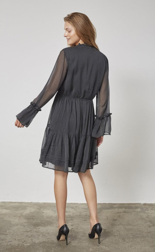 Sisters Point Kjole - Ufana-DR1 - Black/Dot