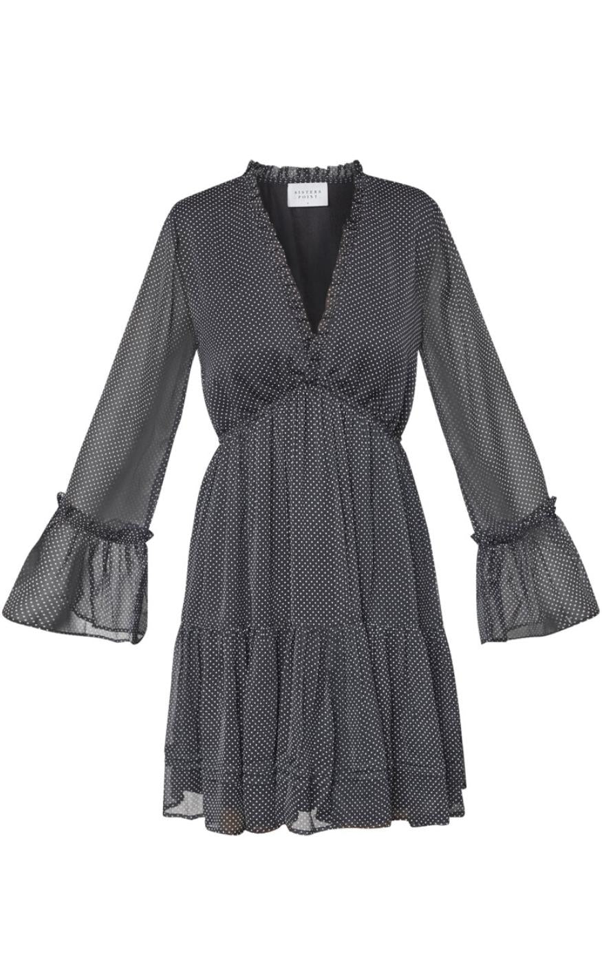 Sisters Point Kjole - Ufana-DR1 - Black/Dot