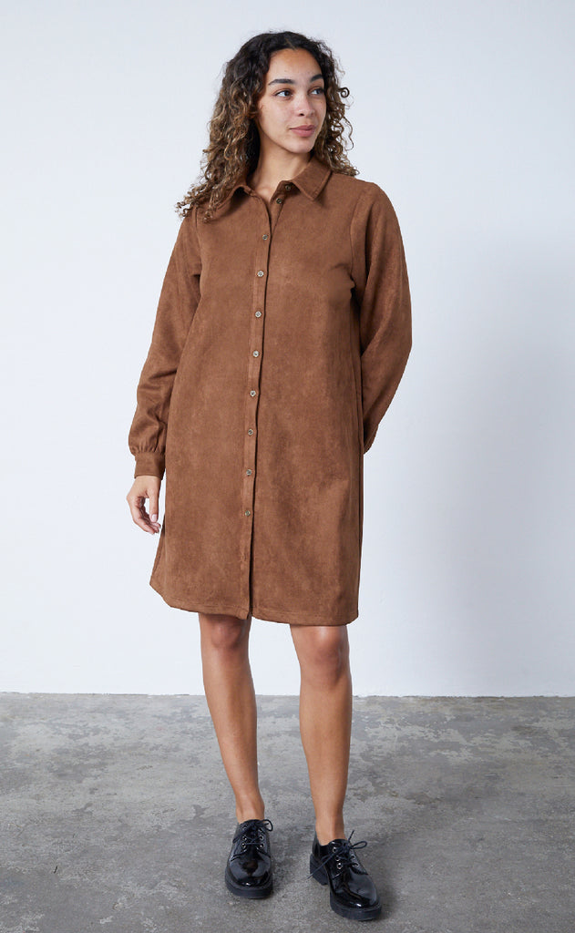 Sisters Point Kjole - Velra-DR.LS - Cognac