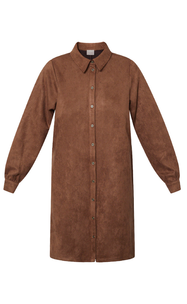 Sisters Point Kjole - Velra-DR.LS - Cognac