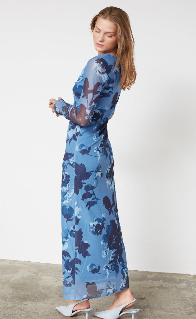 Sisters Point Kjole - Vendis-DR - Blue/Flower