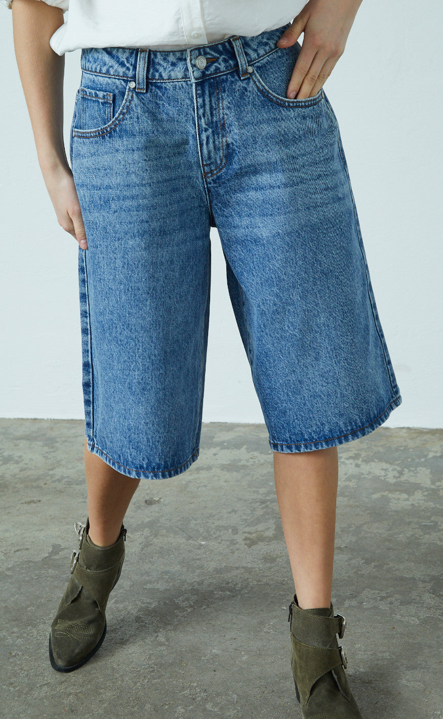 Sisters Point Shorts - Ofira-SHO - Light Blue Denim