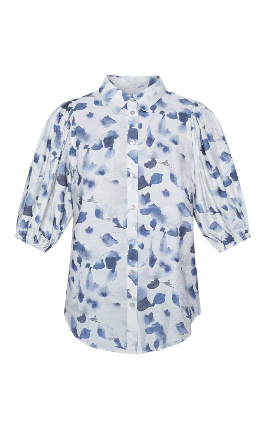Sisters Point Skjorte - Ella-SH73 - Cream/Blue