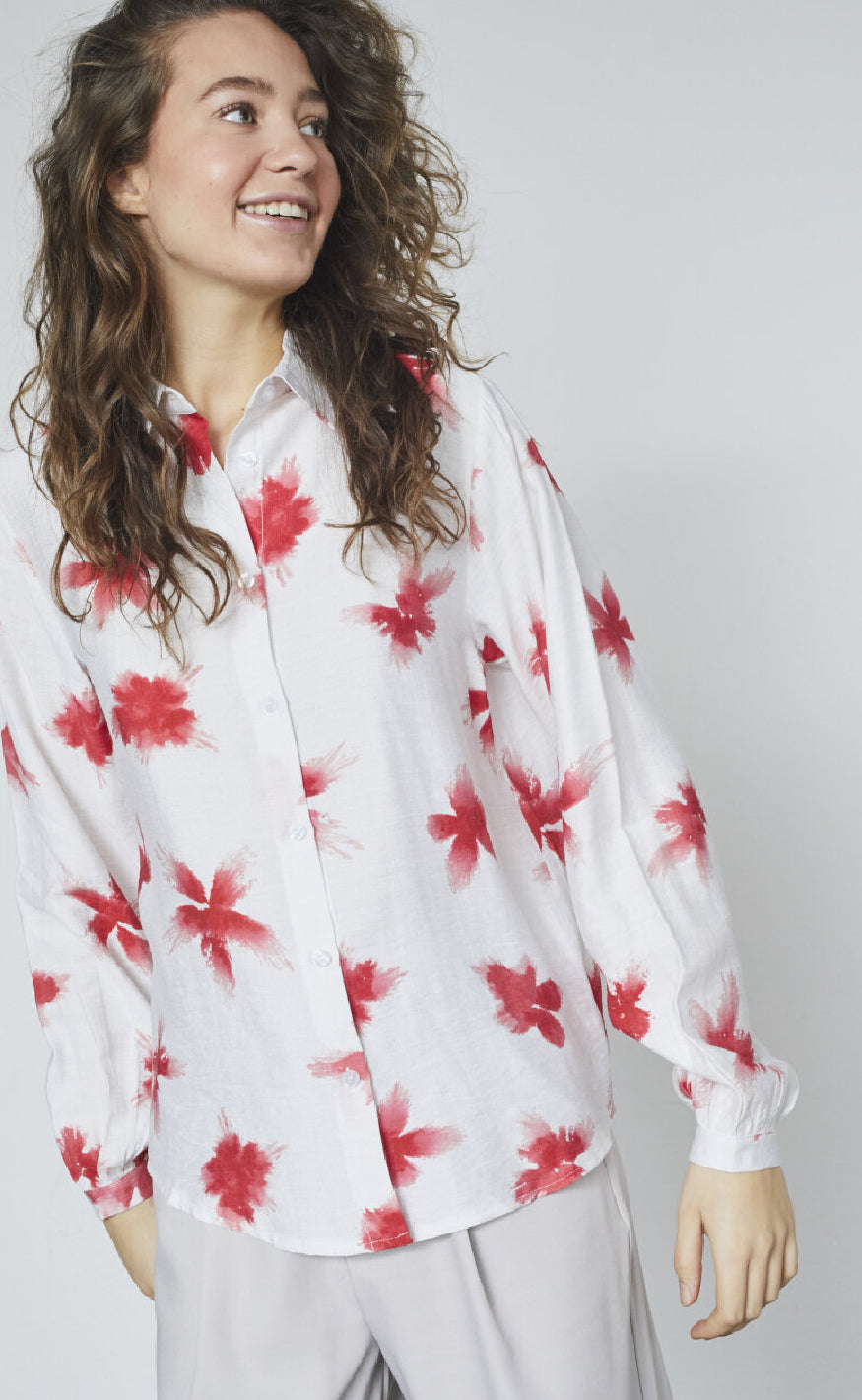 Sisters Point Skjorte - Gada-SH57 - Cream/Red