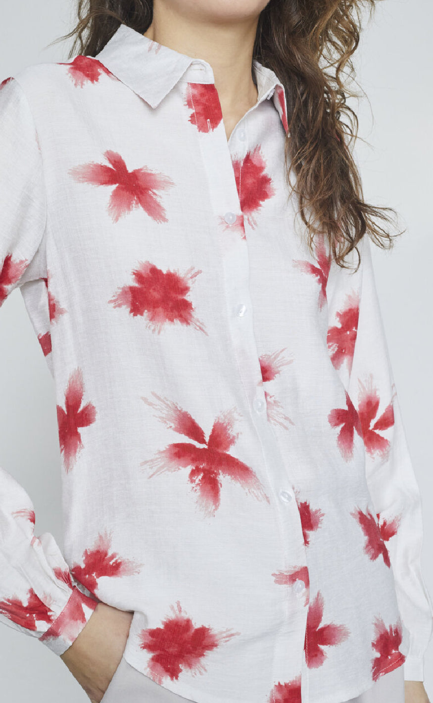 Sisters Point Skjorte - Gada-SH57 - Cream/Red
