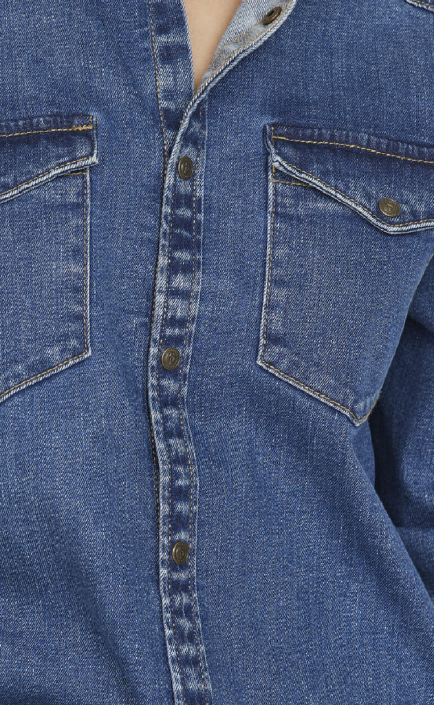 Sisters Point Skjorte - Osa-SH2 - Mid Blue Wash