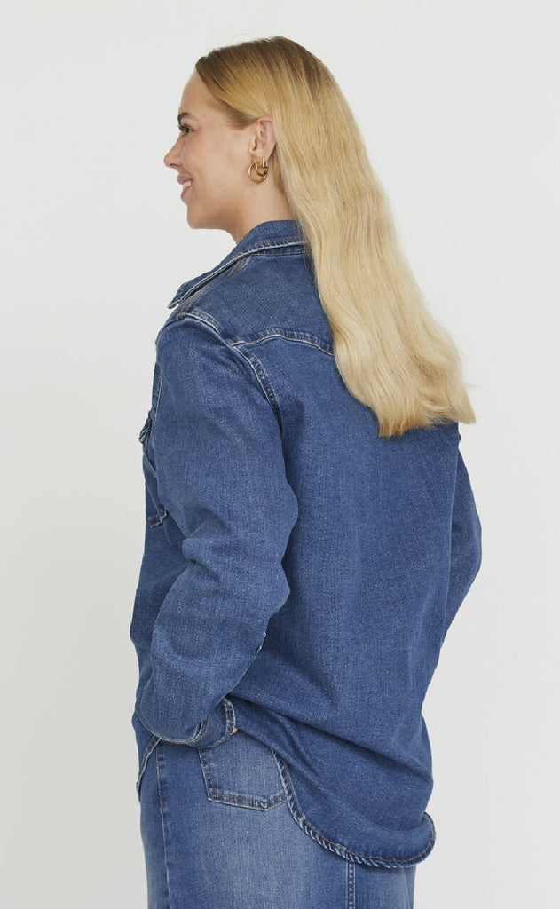 Sisters Point Skjorte - Osa-SH2 - Mid Blue Wash