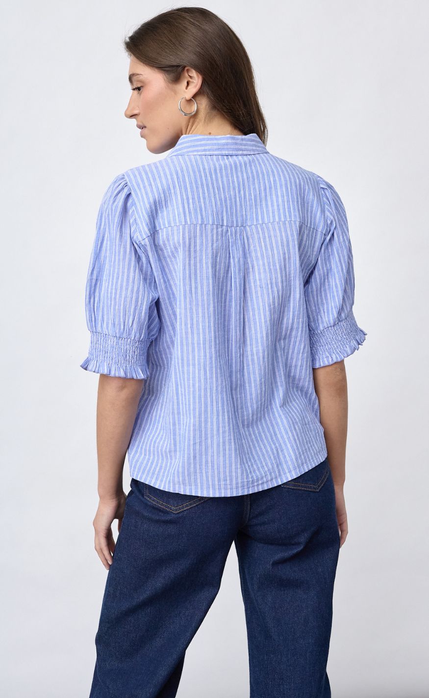 Sisters Point Skjorte - SOLA-SS14 - Blue Stripes Beach