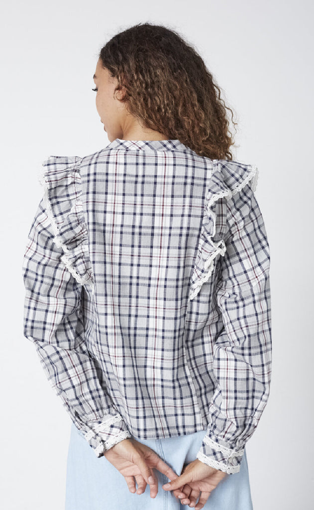 Sisters Point Skjorte - Ulima-SH - Grey/Check