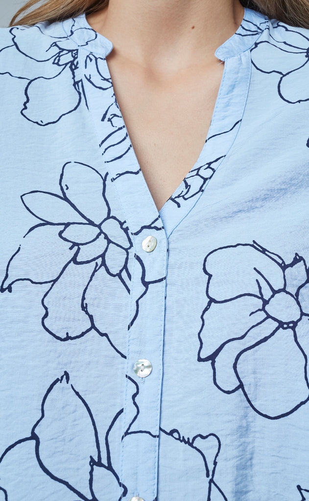 Sisters Point Skjorte - Viaba-SH5 - L. Blue/Navy