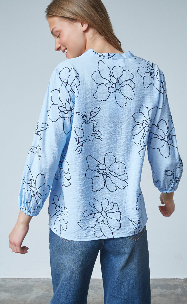 Sisters Point Skjorte - Viaba-SH5 - L. Blue/Navy