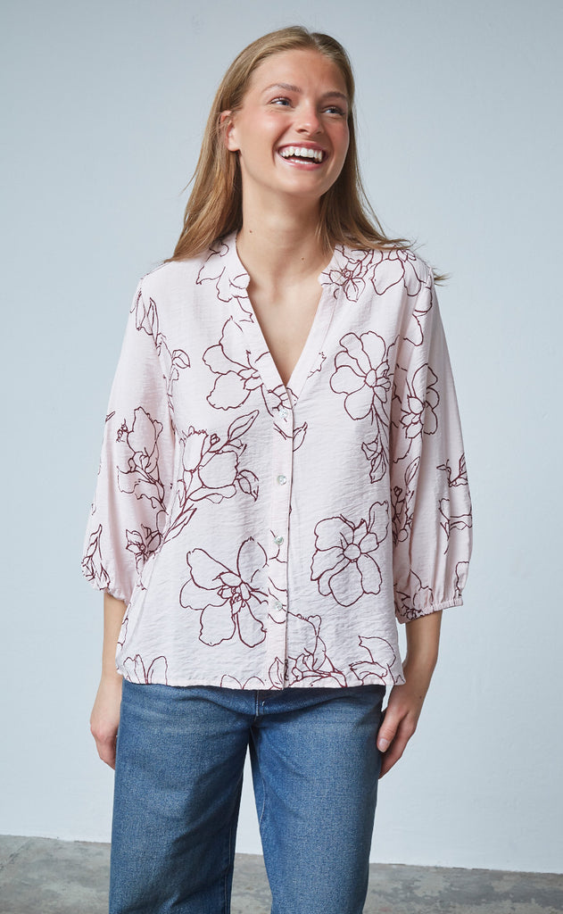 Sisters Point Skjorte - Viaba-SH5 - Rose/Bordeaux