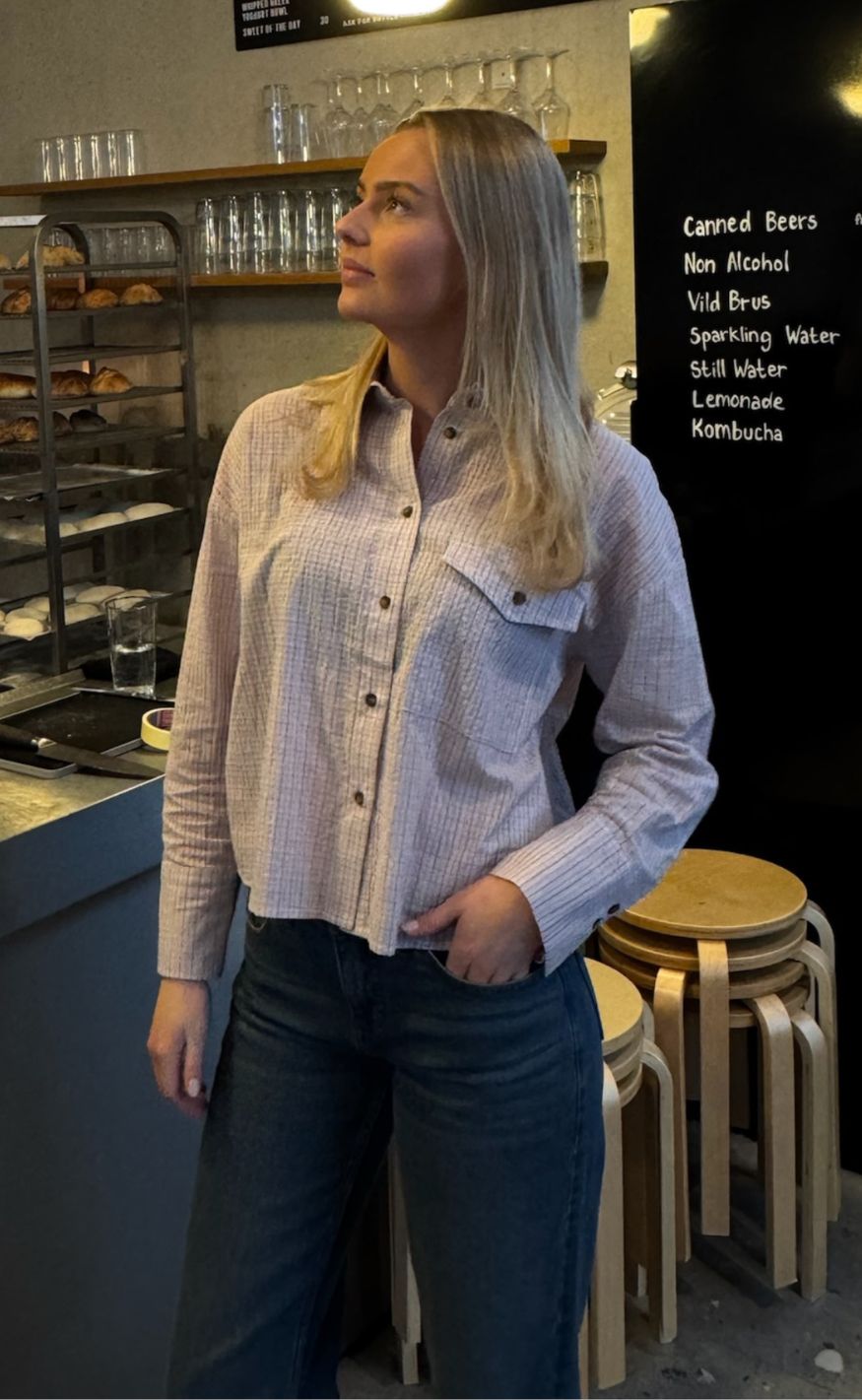 Sisters Point Skjorte - Vibeke-SH - Soft Rose Check